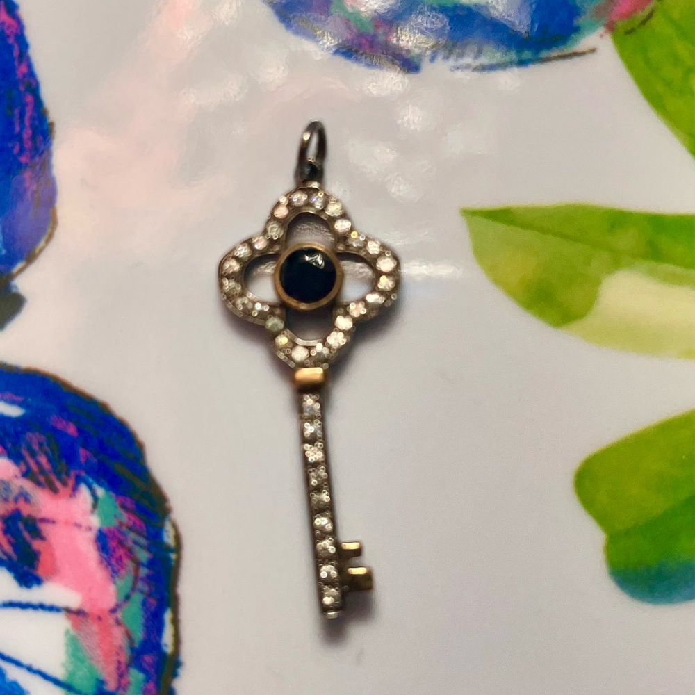 Silver and Gold Key Pendant